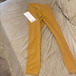 lululemon athletica Mustard Yellow Leggings